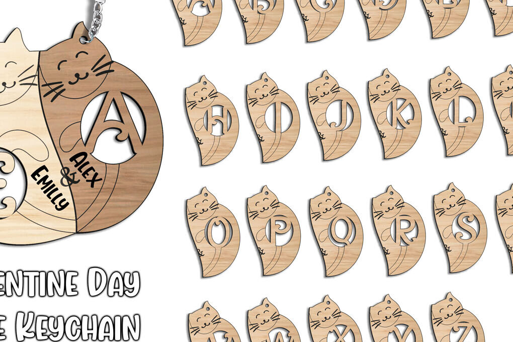 Intra απο ξύλο plywood 3mm-4mm πάχος – Γράμμα για μπρελόκ για την ημέρα του Αγίου Βαλεντίνου E Δίασταση  5x5 cm INTRAFABR-113319529