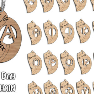 Intra απο ξύλο plywood 3mm-4mm πάχος – Γράμμα για μπρελόκ για την ημέρα του Αγίου Βαλεντίνου G Δίασταση  5x5 cm INTRAFABR-113327572