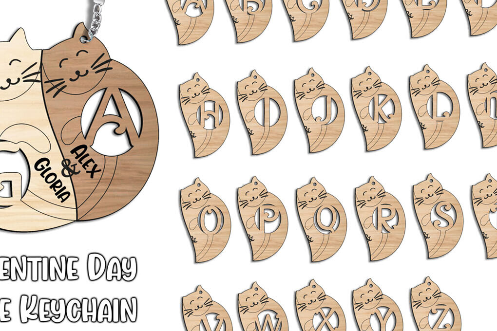 Intra απο ξύλο plywood 3mm-4mm πάχος – Γράμμα για μπρελόκ για την ημέρα του Αγίου Βαλεντίνου G Δίασταση  5x5 cm INTRAFABR-113327572