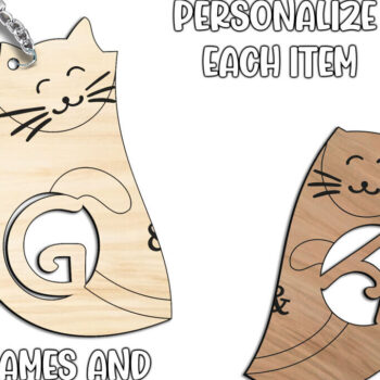 Intra απο ξύλο plywood 3mm-4mm πάχος – Γράμμα για μπρελόκ για την ημέρα του Αγίου Βαλεντίνου G Δίασταση  5x5 cm INTRAFABR-113327572 - Image 3