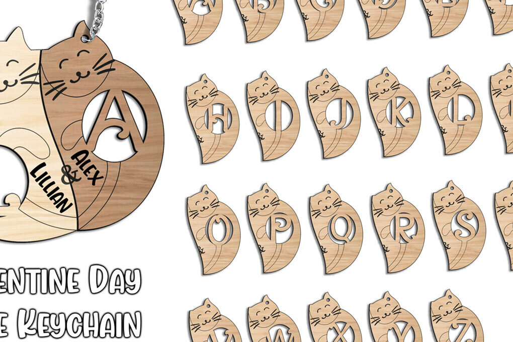 Intra απο ξύλο plywood 3mm-4mm πάχος – Γράμμα για μπρελόκ για την ημέρα του Αγίου Βαλεντίνου L Δίασταση  5x5 cm INTRAFABR-113380285