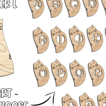 Intra απο ξύλο plywood 3mm-4mm πάχος – Γράμμα για μπρελόκ για την ημέρα του Αγίου Βαλεντίνου L Δίασταση  5x5 cm INTRAFABR-113380285 - Image 2