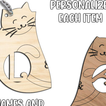 Intra απο ξύλο plywood 3mm-4mm πάχος – Γράμμα για μπρελόκ για την ημέρα του Αγίου Βαλεντίνου L Δίασταση  5x5 cm INTRAFABR-113380285 - Image 3