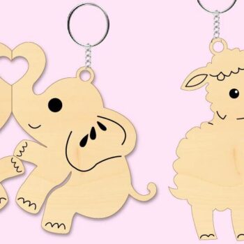 Intra απο ξύλο plywood 3mm-4mm πάχος – Αρχείο κομμένο με μπρελόκ για την ημέρα του Αγίου Βαλεντίνου Δίασταση  5x5 cm INTRAFABR-113073151 - Image 2