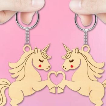 Intra απο ξύλο plywood 3mm-4mm πάχος – Αρχείο κομμένο με μπρελόκ για την ημέρα του Αγίου Βαλεντίνου Δίασταση  5x5 cm INTRAFABR-113073151 - Image 3