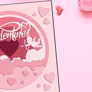 Intra απο ξύλο plywood 3mm-4mm πάχος – Στολίδια με έρωτα για την ημέρα του Αγίου Βαλεντίνου Δίασταση  20x20 cm INTRAFABR-87124201 - Image 2
