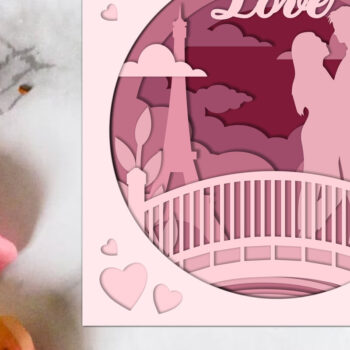 Intra απο ξύλο plywood 3mm-4mm πάχος – Διακόσμηση του Αγίου Βαλεντίνου, κομμένα αρχεία Δίασταση  20x20 cm INTRAFABR-87211403 - Image 1