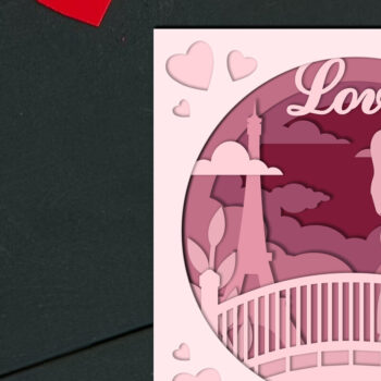 Intra απο ξύλο plywood 3mm-4mm πάχος – Διακόσμηση του Αγίου Βαλεντίνου, κομμένα αρχεία Δίασταση  20x20 cm INTRAFABR-87211403 - Image 3