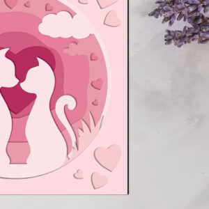 Intra απο ξύλο plywood 3mm-4mm πάχος – Διακόσμηση για την Ημέρα του Αγίου Βαλεντίνου, Δίασταση  20x20 cm INTRAFABR-87046575