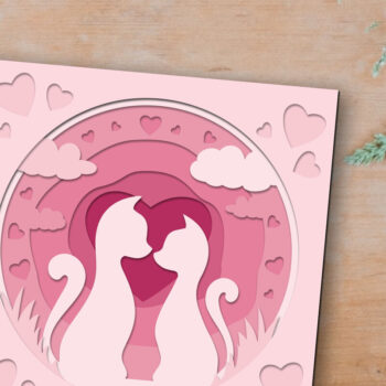 Intra απο ξύλο plywood 3mm-4mm πάχος – Διακόσμηση για την Ημέρα του Αγίου Βαλεντίνου, Δίασταση  20x20 cm INTRAFABR-87046575 - Image 3