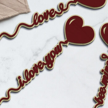 Intra απο ξύλο plywood 3mm-4mm πάχος – Διακοσμητικό αρχείο χειροτεχνίας για την ημέρα του Αγίου Βαλεντίνου Δίασταση  40x30 cm INTRAFABR-88300307 - Image 3