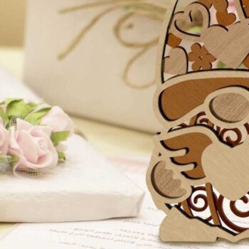 Intra απο ξύλο plywood 3mm-4mm πάχος – Διακοσμητικά καλικάντζαρια για την ημέρα του Αγίου Βαλεντίνου Δίασταση  20x20 cm INTRAFABR-86120193 - Image 3