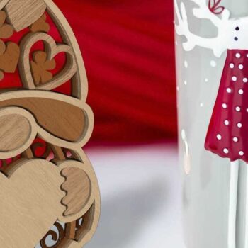 Intra απο ξύλο plywood 3mm-4mm πάχος – Διακοσμητικά καλικάντζαρια για την ημέρα του Αγίου Βαλεντίνου Δίασταση  20x20 cm INTRAFABR-86120193 - Image 4