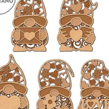 Intra απο ξύλο plywood 3mm-4mm πάχος – Διακοσμητικά καλικάντζαρια για την ημέρα του Αγίου Βαλεντίνου Δίασταση  20x20 cm INTRAFABR-86120193 - Image 7