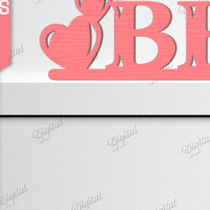 Intra απο ξύλο plywood 3mm-4mm πάχος – Γωνιακή για την ημέρα του Αγίου Βαλεντίνου Δίασταση  20x20 cm INTRAFABR-84668349