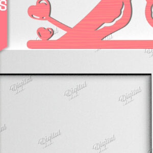 Intra απο ξύλο plywood 3mm-4mm πάχος – Γωνιακή για την ημέρα του Αγίου Βαλεντίνου Δίασταση  20x20 cm INTRAFABR-84667424