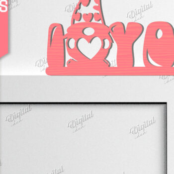 Intra απο ξύλο plywood 3mm-4mm πάχος – Γωνιακή για την ημέρα του Αγίου Βαλεντίνου Δίασταση  20x20 cm INTRAFABR-84667688 - Image 1