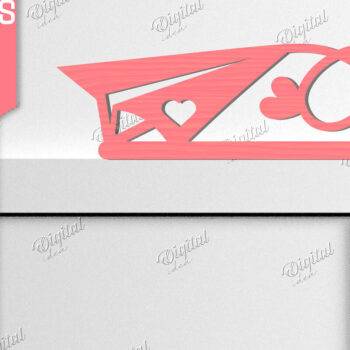 Intra απο ξύλο plywood 3mm-4mm πάχος – Γωνιακή για την ημέρα του Αγίου Βαλεντίνου Δίασταση  20x20 cm INTRAFABR-84667846 - Image 1