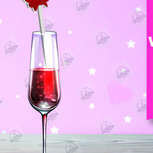 Intra απο ξύλο plywood 3mm-4mm πάχος – Κοπή λέιζερ με αναδευτήρα ροφήματος για την ημέρα του Αγίου Βαλεντίνου Δίασταση  20x20 cm INTRAFABR-110393775