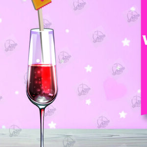 Intra απο ξύλο plywood 3mm-4mm πάχος – Κοπή λέιζερ με αναδευτήρα ροφήματος για την ημέρα του Αγίου Βαλεντίνου Δίασταση  20x20 cm INTRAFABR-110393585