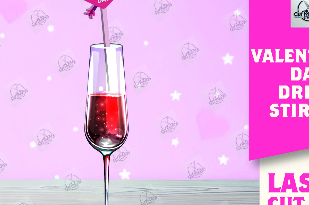 Intra απο ξύλο plywood 3mm-4mm πάχος – Κοπή λέιζερ με αναδευτήρα ροφήματος για την ημέρα του Αγίου Βαλεντίνου Δίασταση  20x20 cm INTRAFABR-110393741