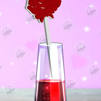 Intra απο ξύλο plywood 3mm-4mm πάχος – Πακέτο αναδευτήρα ποτών για την ημέρα του Αγίου Βαλεντίνου Δίασταση  20x20 cm INTRAFABR-110393806 - Image 7