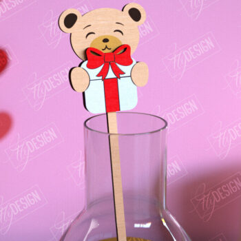 Intra απο ξύλο plywood 3mm-4mm πάχος – Πακέτο με αναδευτήρες ποτών για την ημέρα του Αγίου Βαλεντίνου Δίασταση  20x20 cm INTRAFABR-110118861 - Image 5