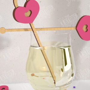 Intra απο ξύλο plywood 3mm-4mm πάχος – Αναδευτήρες ποτών για την ημέρα του Αγίου Βαλεντίνου | CNC Δίασταση  20x20 cm INTRAFABR-110327583