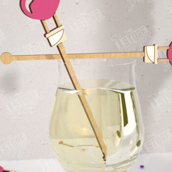 Intra απο ξύλο plywood 3mm-4mm πάχος – Αναδευτήρες ποτών για την ημέρα του Αγίου Βαλεντίνου | CNC Δίασταση  20x20 cm INTRAFABR-110327586 - Image 1