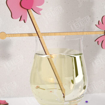 Intra απο ξύλο plywood 3mm-4mm πάχος – Αναδευτήρες ποτών για την ημέρα του Αγίου Βαλεντίνου | CNC Δίασταση  20x20 cm INTRAFABR-110327593 - Image 1