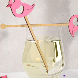 Intra απο ξύλο plywood 3mm-4mm πάχος – Αναδευτήρες ποτών για την ημέρα του Αγίου Βαλεντίνου | CNC Δίασταση  20x20 cm INTRAFABR-110327602