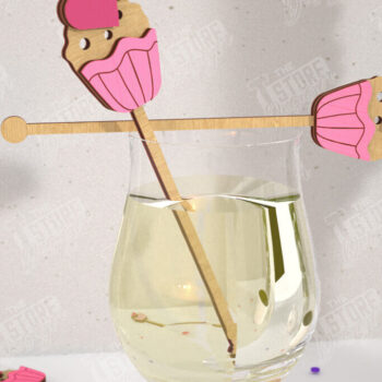 Intra απο ξύλο plywood 3mm-4mm πάχος – Αναδευτήρες ποτών για την ημέρα του Αγίου Βαλεντίνου | CNC Δίασταση  20x20 cm INTRAFABR-110327573 - Image 1