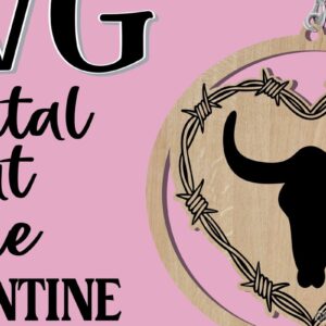 Intra απο ξύλο plywood 3mm-4mm πάχος – Σκουλαρίκια για την Ημέρα του Αγίου Βαλεντίνου Heart Cow Δίασταση  5x5 cm INTRAFABR-55459327