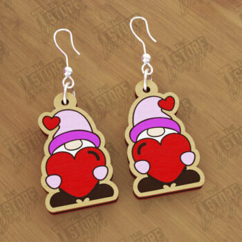 Intra απο ξύλο plywood 3mm-4mm πάχος – Σκουλαρίκια του Αγίου Βαλεντίνου | Αξεσουάρ Δίασταση  5x5 cm INTRAFABR-112528176 - Image 1