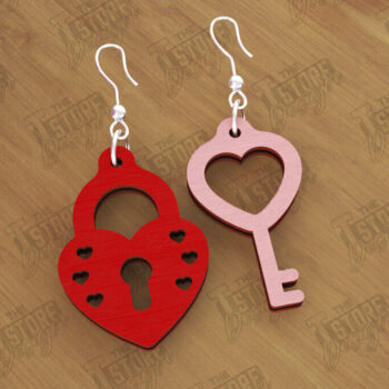 Intra απο ξύλο plywood 3mm-4mm πάχος – Πακέτο με σκουλαρίκια για την ημέρα του Αγίου Βαλεντίνου | Δώρο Δίασταση  5x5 cm INTRAFABR-112528331 - Image 10