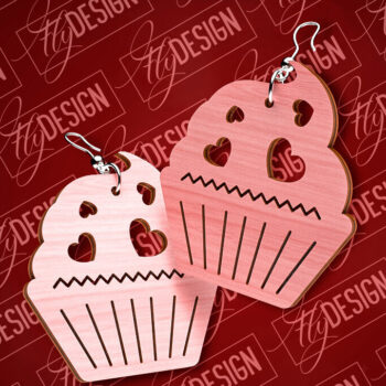 Intra απο ξύλο plywood 3mm-4mm πάχος – Σκουλαρίκια του Αγίου Βαλεντίνου | CNC Δίασταση  5x5 cm INTRAFABR-89110843 - Image 5