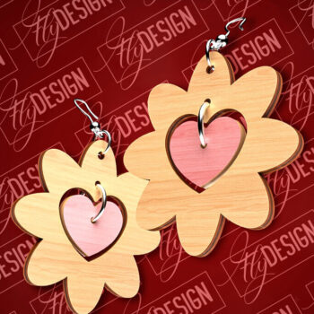 Intra απο ξύλο plywood 3mm-4mm πάχος – Σκουλαρίκια του Αγίου Βαλεντίνου | CNC Δίασταση  5x5 cm INTRAFABR-89110843 - Image 7