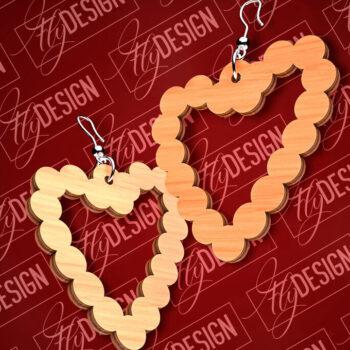 Intra απο ξύλο plywood 3mm-4mm πάχος – Σκουλαρίκια του Αγίου Βαλεντίνου | CNC Δίασταση  5x5 cm INTRAFABR-89110843 - Image 10