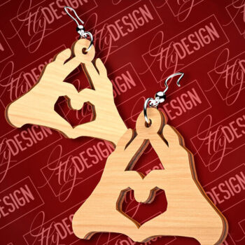 Intra απο ξύλο plywood 3mm-4mm πάχος – Σκουλαρίκια του Αγίου Βαλεντίνου | CNC Δίασταση  5x5 cm INTRAFABR-89110843 - Image 11