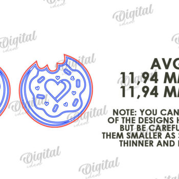 Intra απο ξύλο plywood 3mm-4mm πάχος – Πακέτο LaserCut με σκουλαρίκια για την ημέρα του Αγίου Βαλεντίνου Δίασταση  5x5 cm INTRAFABR-110111414 - Image 3