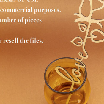 Intra απο ξύλο plywood 3mm-4mm πάχος – Αρχείο για την ημέρα του Αγίου Βαλεντίνου για Δίασταση  20x20 cm INTRAFABR-61038984 - Image 5