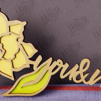 Intra απο ξύλο plywood 3mm-4mm πάχος – Πακέτο λουλουδιών του Αγίου Βαλεντίνου | Δώρο Δίασταση  20x20 cm INTRAFABR-112500160 - Image 4