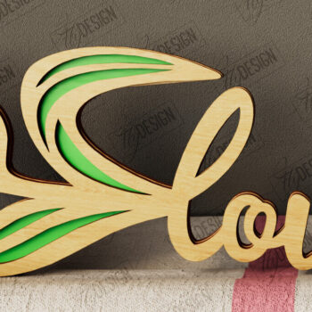 Intra απο ξύλο plywood 3mm-4mm πάχος – Πακέτο λουλουδιών του Αγίου Βαλεντίνου | Δώρο Δίασταση  20x20 cm INTRAFABR-111866373 - Image 4