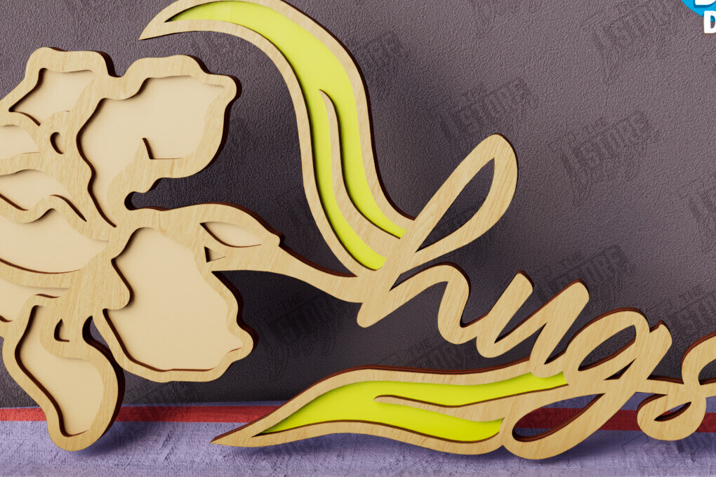 Intra απο ξύλο plywood 3mm-4mm πάχος – Λουλούδια του Αγίου Βαλεντίνου | Ρομαντικό δώρο Δίασταση  20x20 cm INTRAFABR-112499473