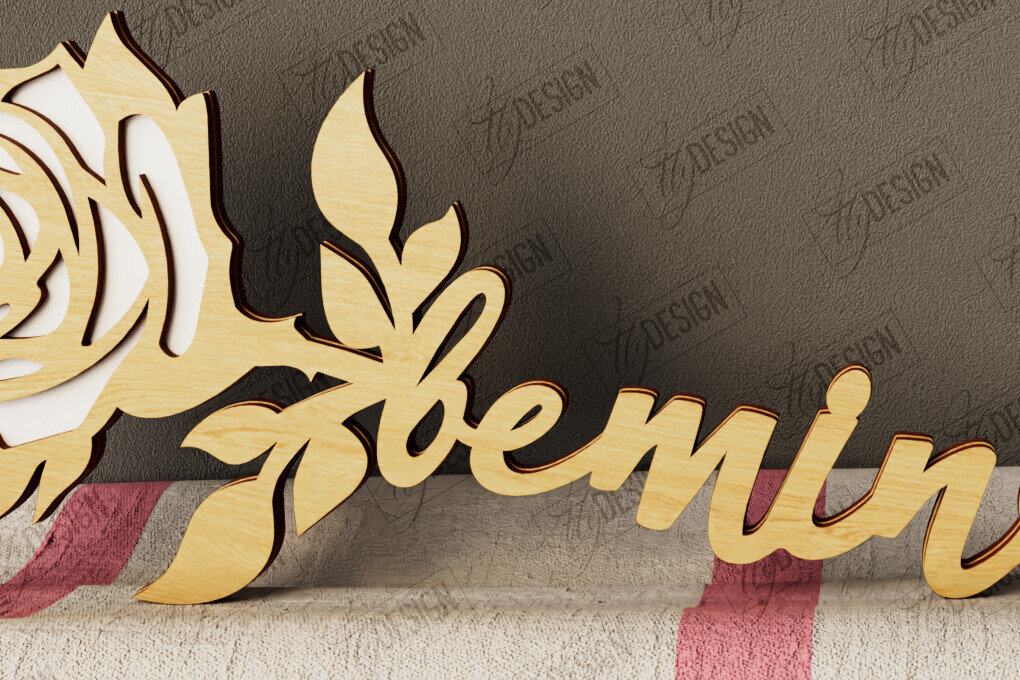 Intra απο ξύλο plywood 3mm-4mm πάχος – Λουλούδια του Αγίου Βαλεντίνου | Ρομαντικό δώρο Δίασταση  20x20 cm INTRAFABR-111866174