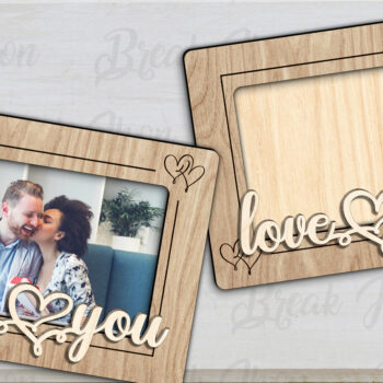 Intra απο ξύλο plywood 3mm-4mm πάχος – Κορνίζα φωτογραφιών ψυγείου για την ημέρα του Αγίου Βαλεντίνου Magne Δίασταση  20x20 cm INTRAFABR-114048408 - Image 1