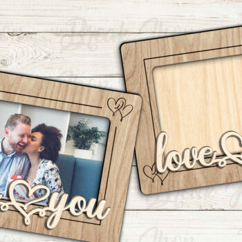 Intra απο ξύλο plywood 3mm-4mm πάχος – Κορνίζα φωτογραφιών ψυγείου για την ημέρα του Αγίου Βαλεντίνου Magne Δίασταση  20x20 cm INTRAFABR-114048408 - Image 2