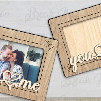 Intra απο ξύλο plywood 3mm-4mm πάχος – Κορνίζα φωτογραφιών ψυγείου για την ημέρα του Αγίου Βαλεντίνου Δίασταση  20x20 cm INTRAFABR-114049796 - Image 1