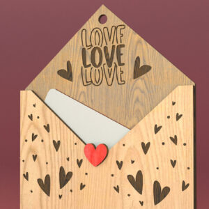 Intra απο ξύλο plywood 3mm-4mm πάχος – Δωροθήκη για την ημέρα του Αγίου Βαλεντίνου Δίασταση  20x20 cm INTRAFABR-82897590