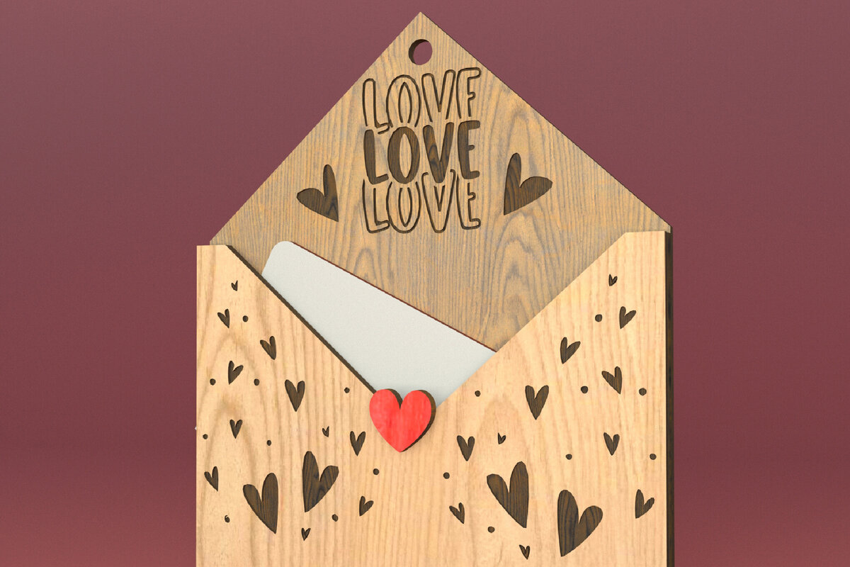 Intra απο ξύλο plywood 3mm-4mm πάχος – Δωροθήκη για την ημέρα του Αγίου Βαλεντίνου Δίασταση  20x20 cm INTRAFABR-82897590